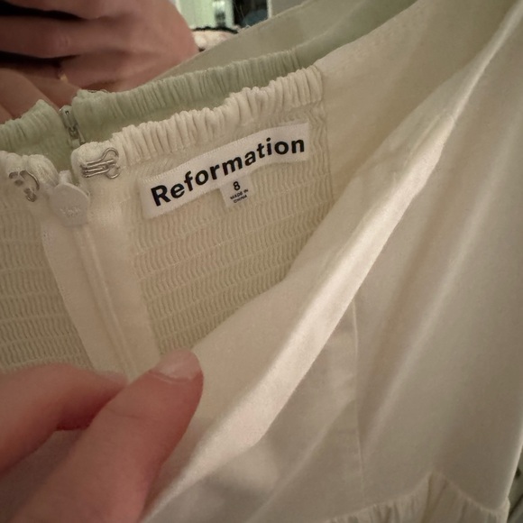 Reformation White Long Sleeve Dress - Picture 2 of 4
